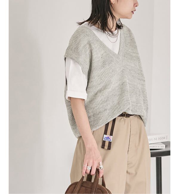 JOURNAL STANDARD「【osedit】WASHABLELINEN Vベスト」|ベスト・ジレ|