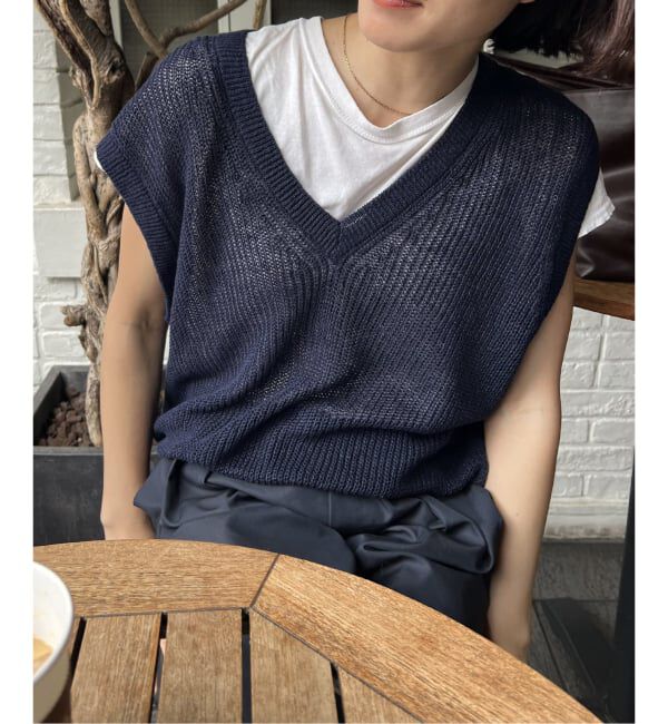 JOURNAL STANDARD「【osedit】WASHABLELINEN Vベスト」|ベスト・ジレ|