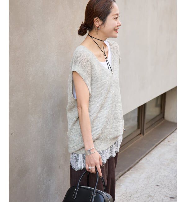 JOURNAL STANDARD「【osedit】WASHABLELINEN Vベスト」|ベスト・ジレ|