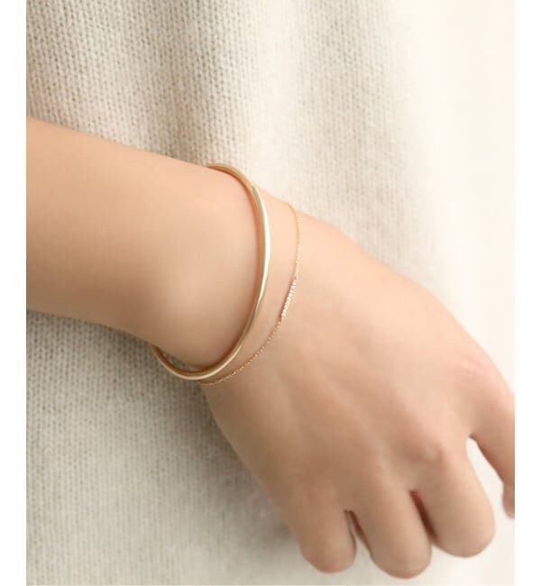 Lilas by Spick&Span「《予約》2.5パイプC型バングル K10」|ブレスレット・バングル|