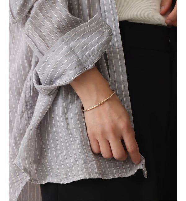 Lilas by Spick&Span「《予約》2.5パイプC型バングル K10」|ブレスレット・バングル|
