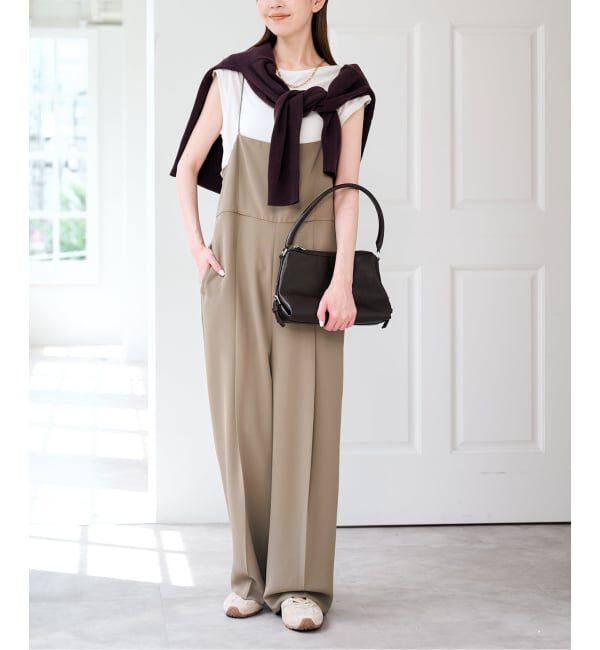U by SPICK&SPAN「《WEB限定 / 追加2 / 2枚セット》WPL トラウザーサロペット」|オールインワン|ブラウン D