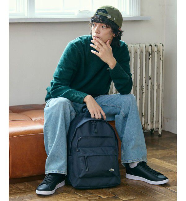 LACOSTE「ワンポイントワニロゴ・コーデュロイキャップ」|キャップ・キャスケット|