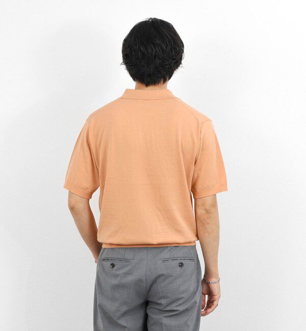 NOLLEY'S goodman「強撚シルクコットン 成型スキッパーニットポロ 26SS / ウォッシャブル」|ポロシャツ|