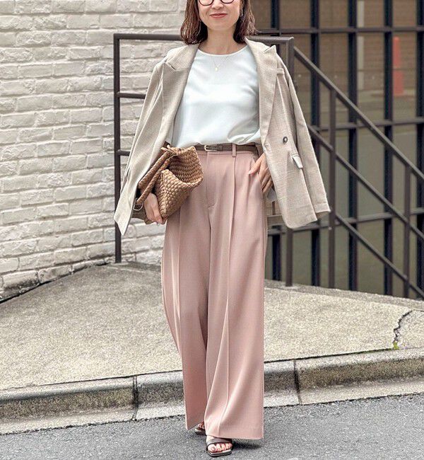 NOLLEY'S sophi「ウォッシャブル強撚ツイルワイドパンツ」|その他|
