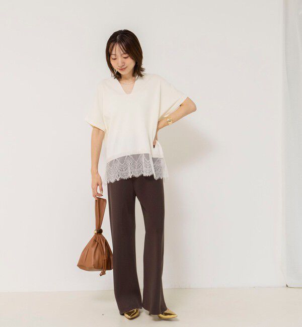 NOLLEY'S sophi「【NOLLEY&rsquo;S mgr.松葉別注・一部WEB限定色】《セットアップ》ツイルバイヤス洗練美脚パンツ」|その他|