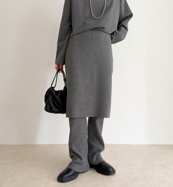 fredy emue「rib knit skirt&pants」|チノ|