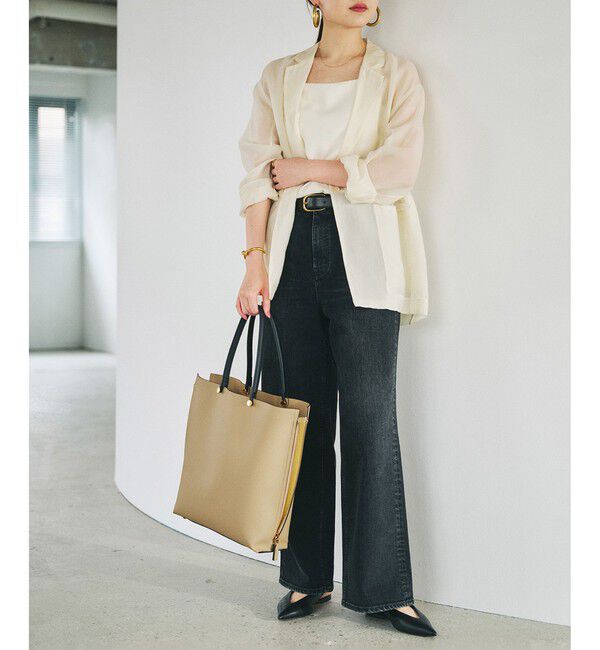 ROPE「【E'POR】Y BAG Large/A4対応・通勤」|トートバッグ|ベージュ(27)