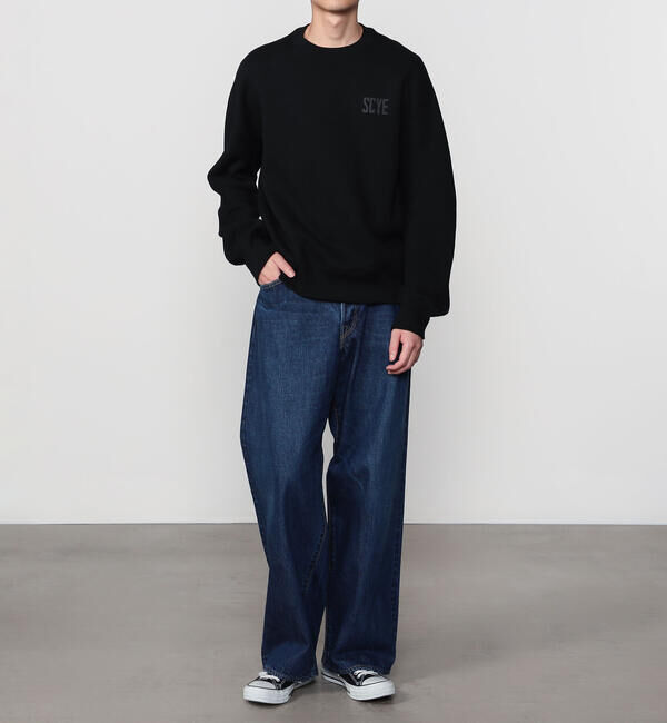  「SCYE BASICS | オーガニックコットン バギージーンズ MEN」|デニム|