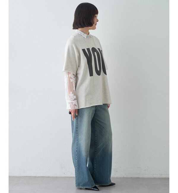  「【KATHARINE HAMNETT】スローガンハーフスリーブスウェット」|Tシャツ・カットソー|