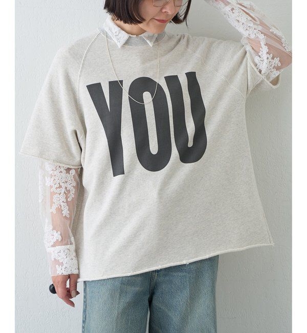  「【KATHARINE HAMNETT】スローガンハーフスリーブスウェット」|Tシャツ・カットソー|