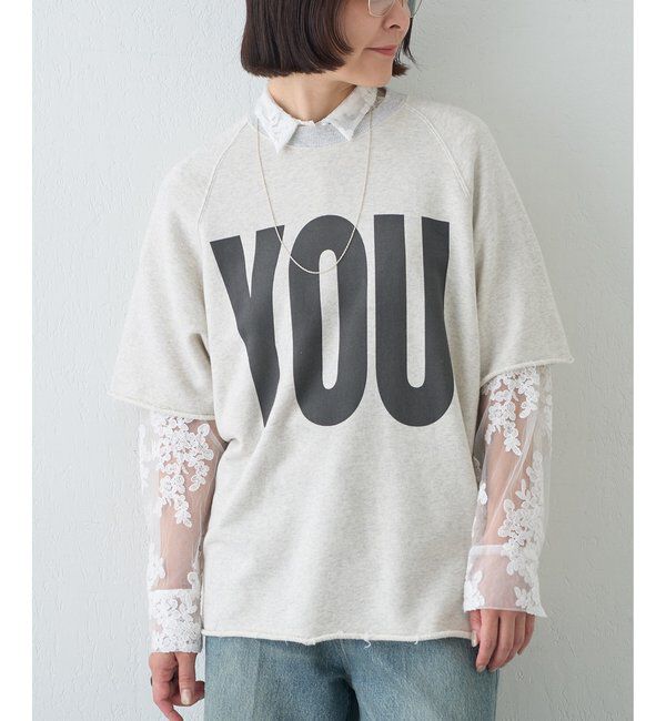  「【KATHARINE HAMNETT】スローガンハーフスリーブスウェット」|Tシャツ・カットソー|