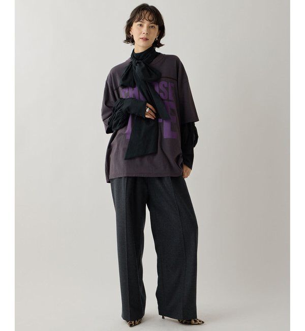  「【KATHARINE HAMNETT】スローガンフットボールTシャツ」|Tシャツ・カットソー|