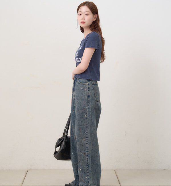  「【S.Mサイズ展開】ヴィンテージ加工ロゴTEE」|Tシャツ・カットソー|