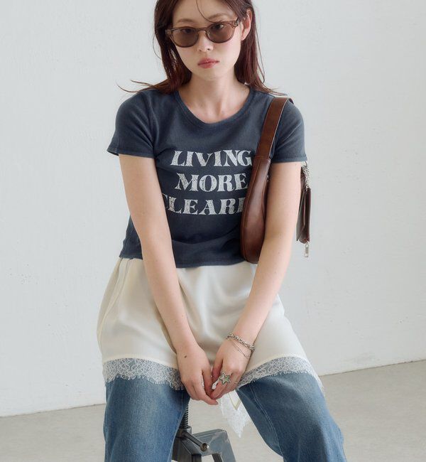  「【S.Mサイズ展開】ヴィンテージ加工ロゴTEE」|Tシャツ・カットソー|