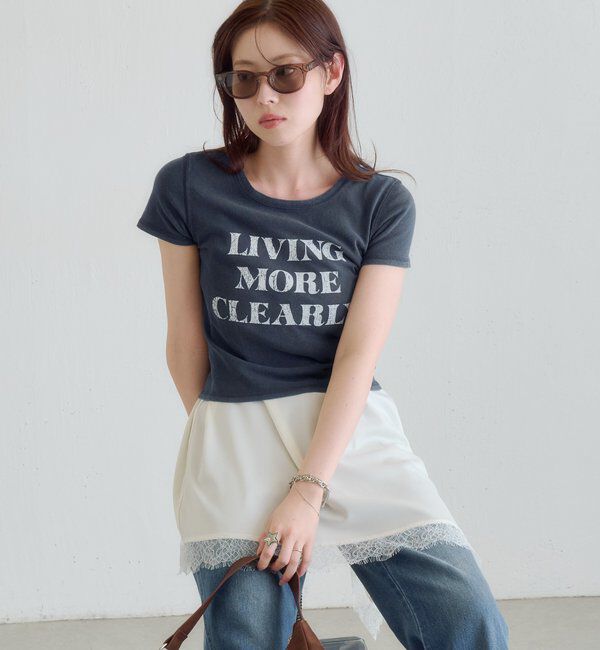  「【S.Mサイズ展開】ヴィンテージ加工ロゴTEE」|Tシャツ・カットソー|