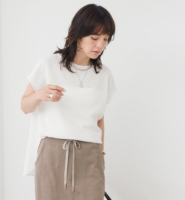  「【セットアップ可能】メッシュフレンチブラウス」|シャツ・ブラウス|
