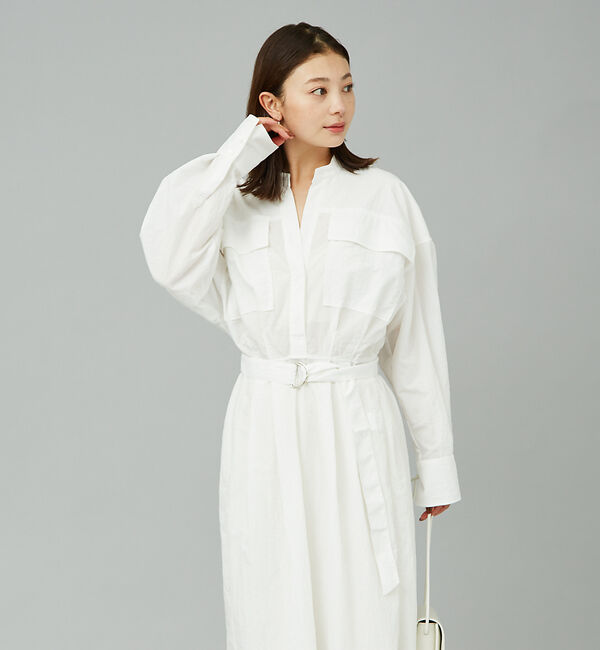 Rouge vif「ウエストマークシャツワンピース」|ワンピース|