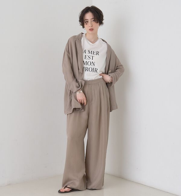 Rouge vif「【セットアップ対応】キュプラフィブリルダブルジャケット」|テーラードジャケット|