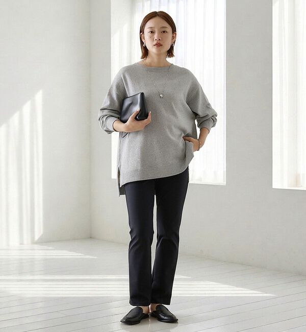 qualite「ラメ裏毛プルオーバー【予約】」|Tシャツ・カットソー|