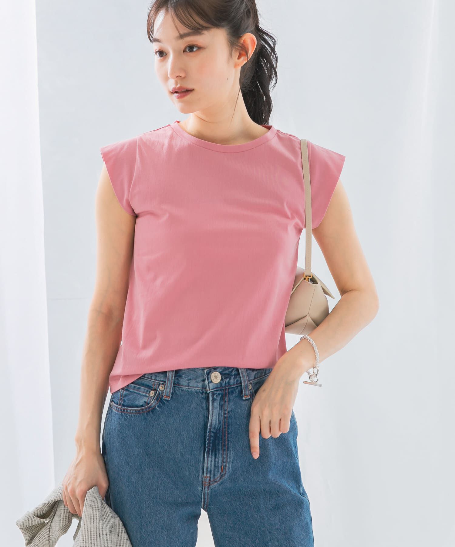 URBAN RESEARCH ROSSO「クールタッチスーピマコットンフレンチTシャツ」|Tシャツ・カットソー|