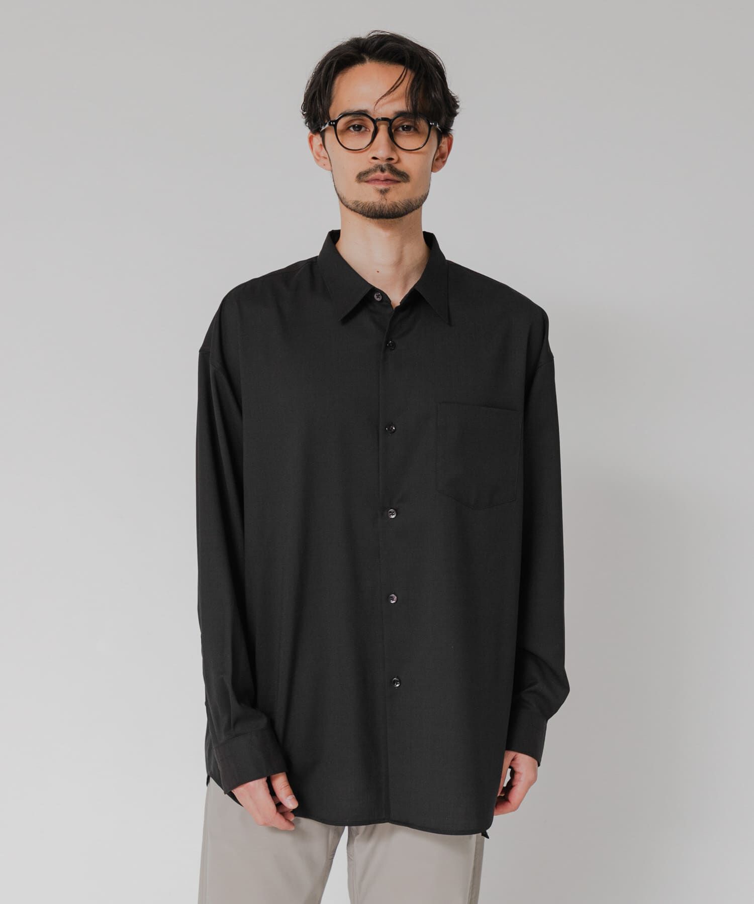 URBAN RESEARCH「『洗濯可/防シワ/接触冷感』WASHABLE WOOL OVER SHIRTS」|シャツ・ブラウス|