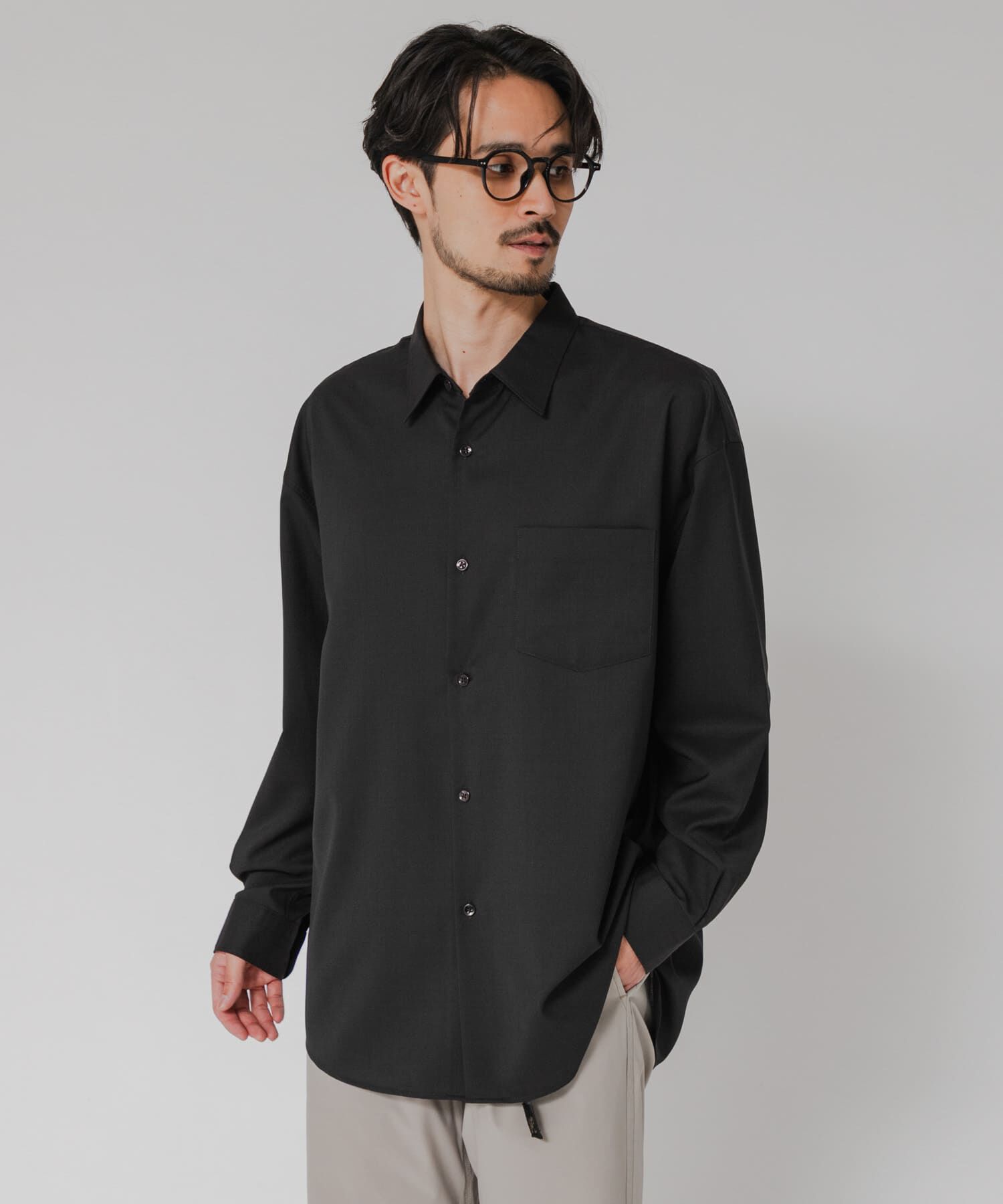 URBAN RESEARCH「『洗濯可/防シワ/接触冷感』WASHABLE WOOL OVER SHIRTS」|シャツ・ブラウス|