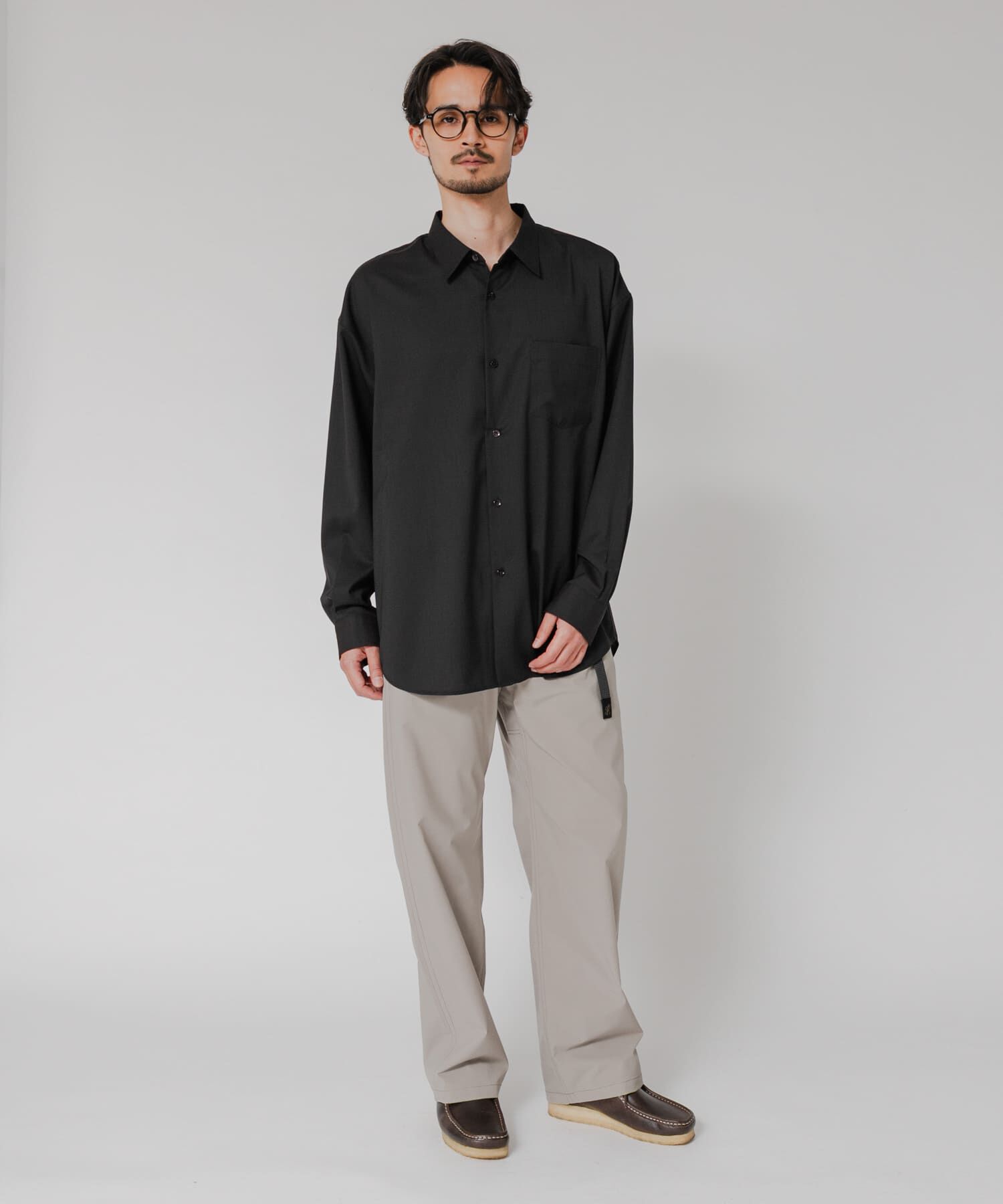 URBAN RESEARCH「『洗濯可/防シワ/接触冷感』WASHABLE WOOL OVER SHIRTS」|シャツ・ブラウス|