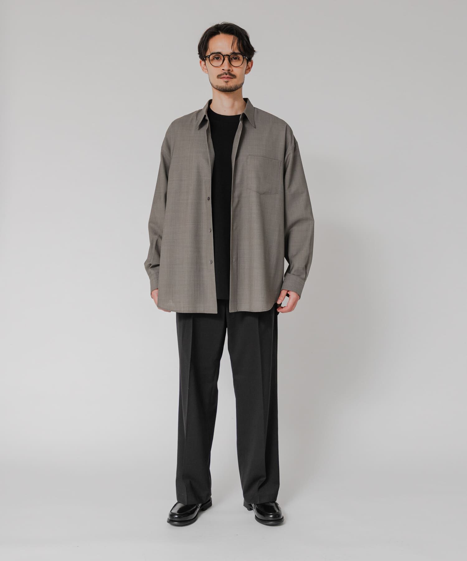 URBAN RESEARCH「『洗濯可/防シワ/接触冷感』WASHABLE WOOL OVER SHIRTS」|シャツ・ブラウス|