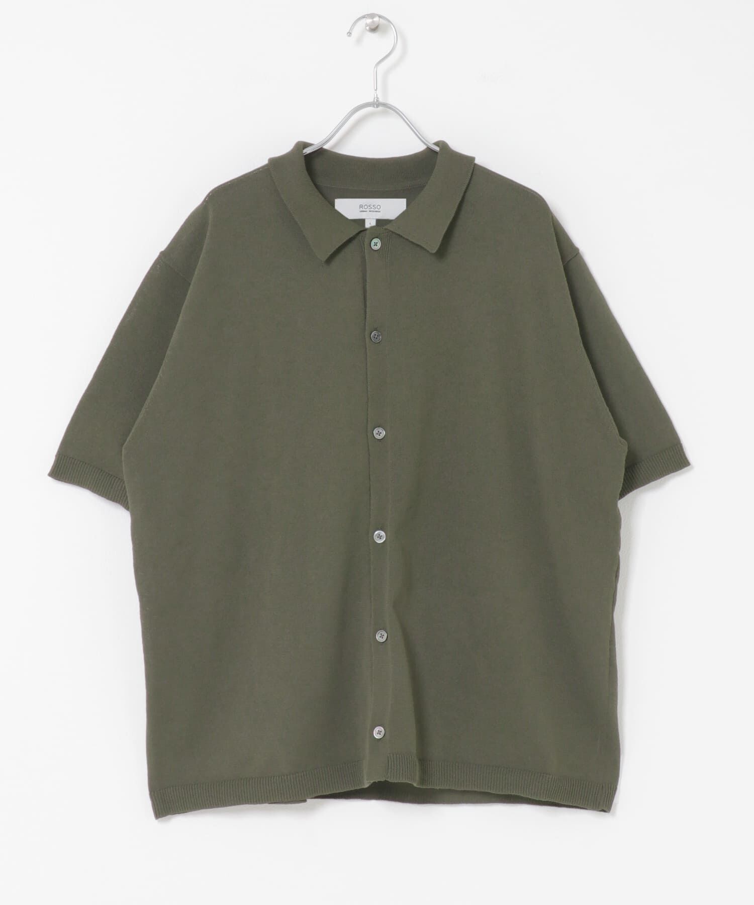 URBAN RESEARCH ROSSO「『UR TECH』AIRDRY半袖ポロカーディガン」|カーディガン|