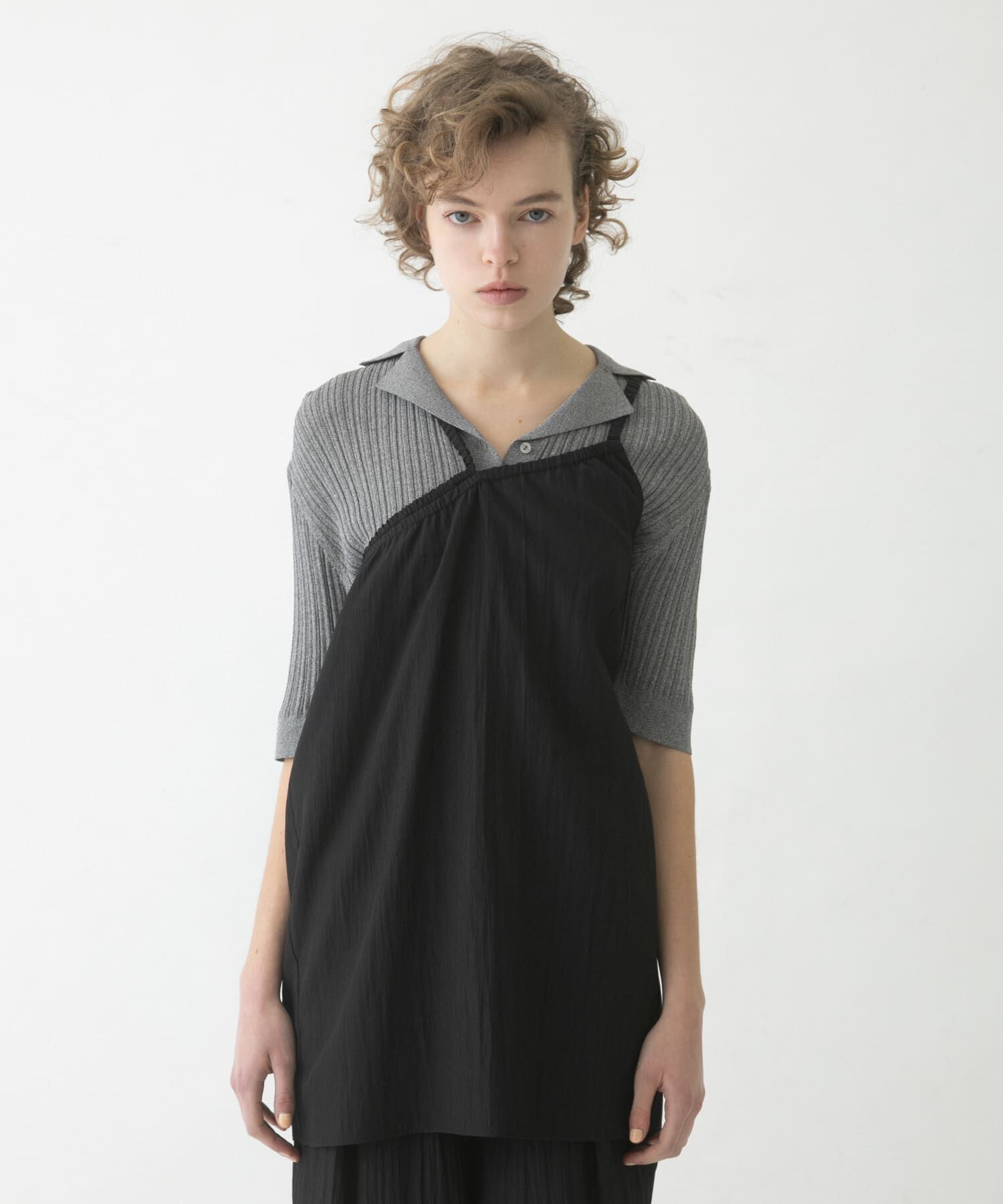 LAATO「gomme tunic camisole」|キャミソール|ブラック