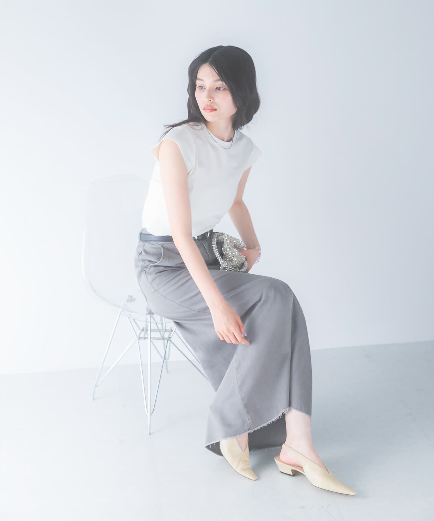 URBAN RESEARCH ROSSO「クールタッチスーピマコットンフレンチTシャツ」|Tシャツ・カットソー|
