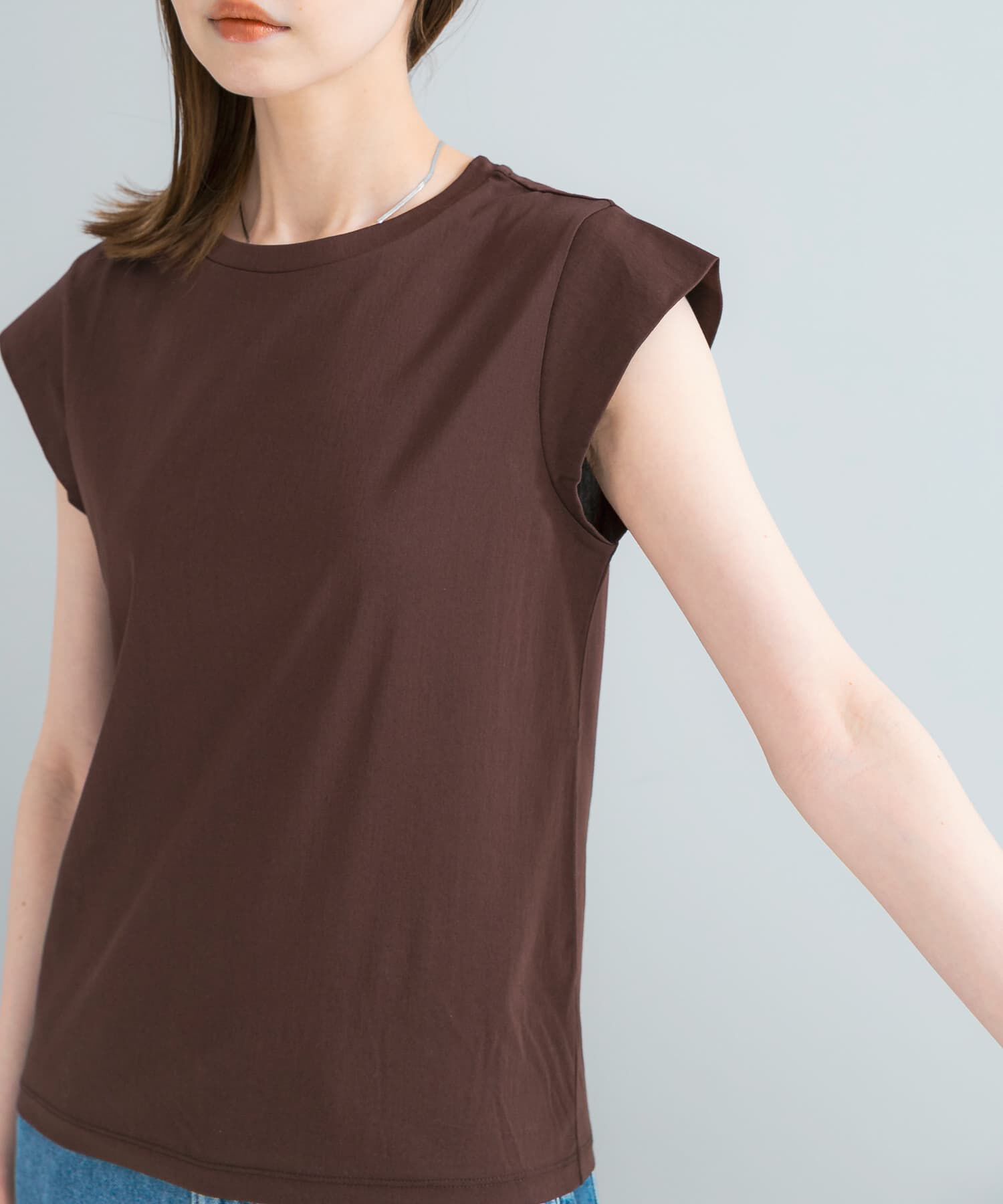 URBAN RESEARCH ROSSO「クールタッチスーピマコットンフレンチTシャツ」|Tシャツ・カットソー|