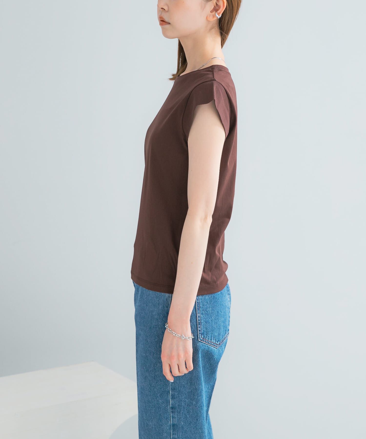 URBAN RESEARCH ROSSO「クールタッチスーピマコットンフレンチTシャツ」|Tシャツ・カットソー|