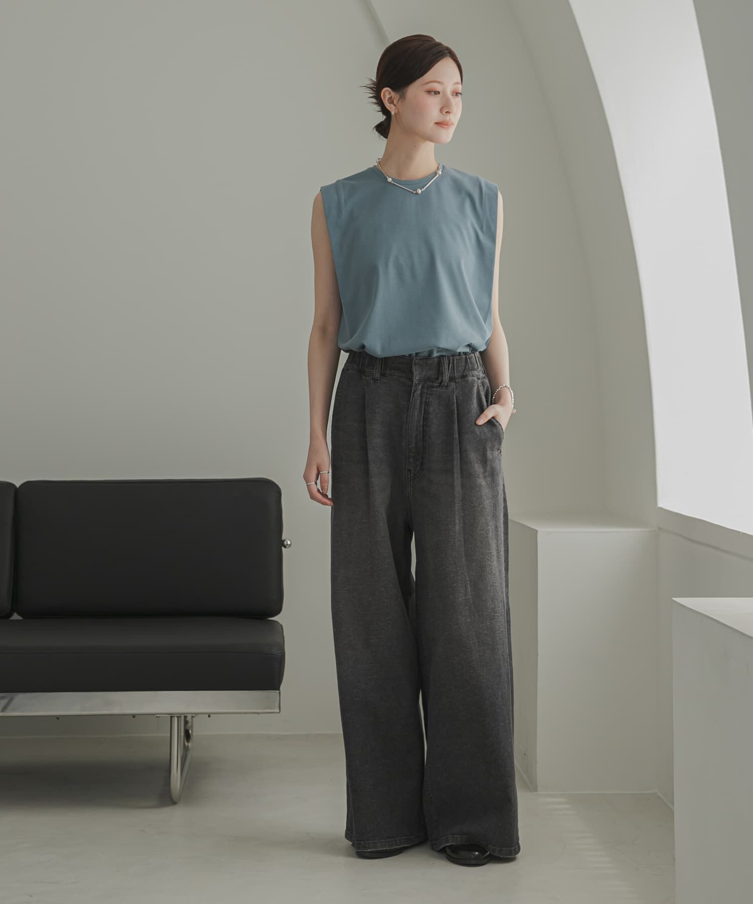 URBAN RESEARCH「汗染み防止ショルダータックカットソー」|Tシャツ・カットソー|
