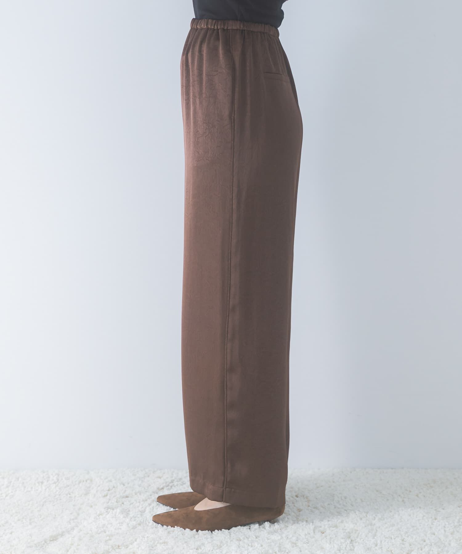 URBAN RESEARCH ROSSO「サテンイージーストレートパンツ」|その他|