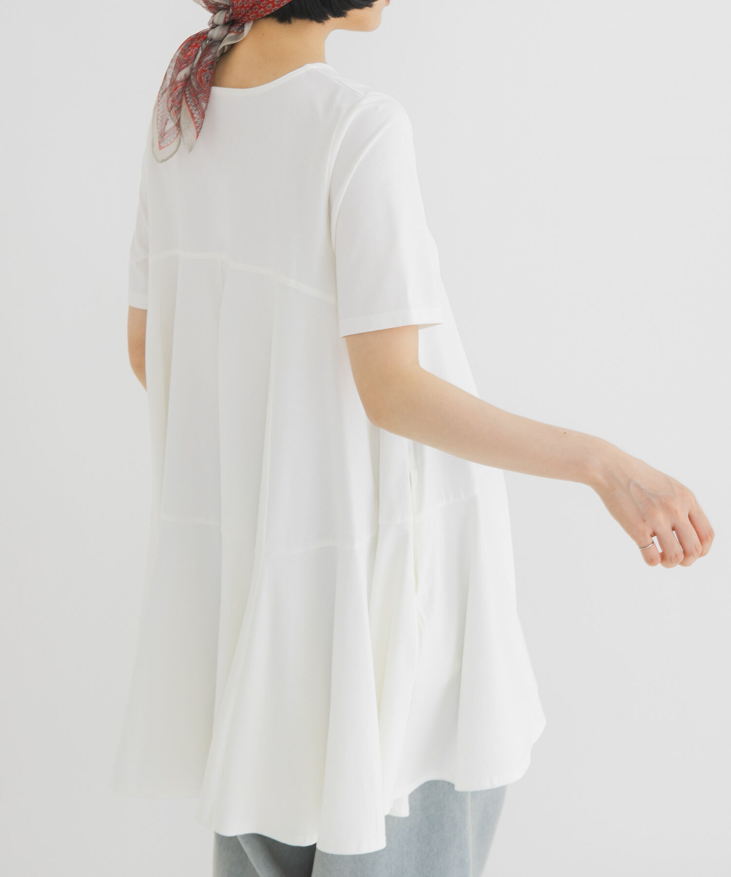  「ボリュームヘムカットミニワンピース」|ワンピース|