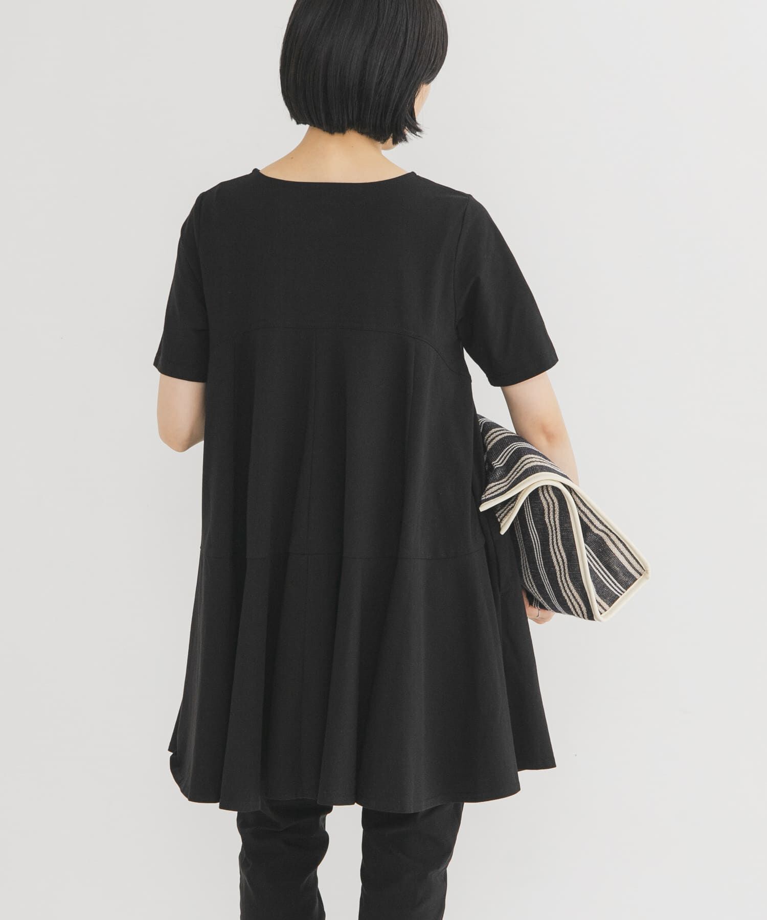  「ボリュームヘムカットミニワンピース」|ワンピース|