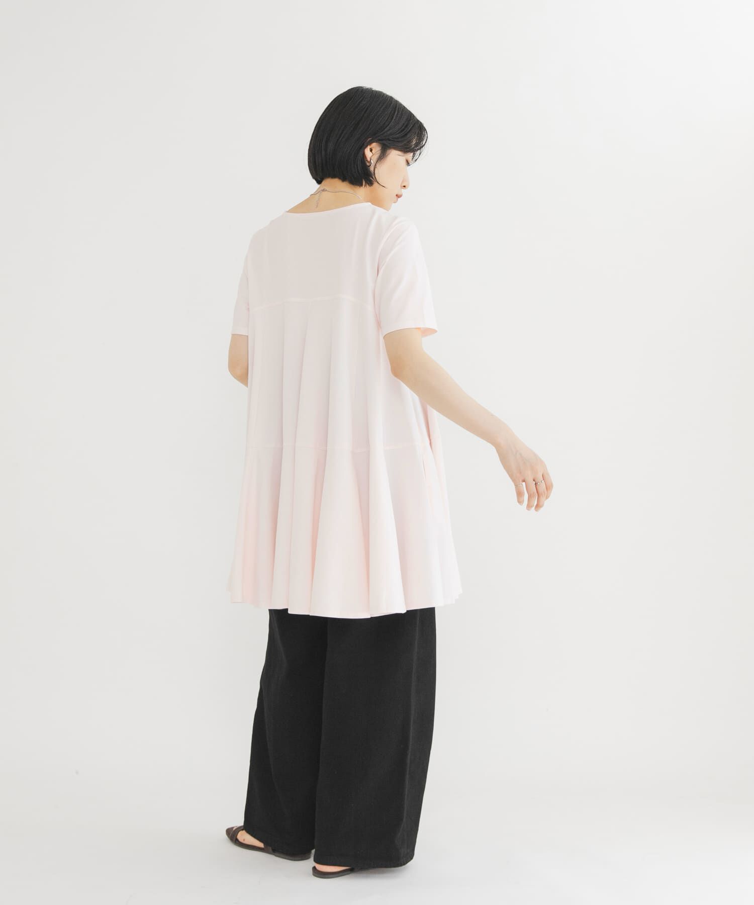  「ボリュームヘムカットミニワンピース」|ワンピース|