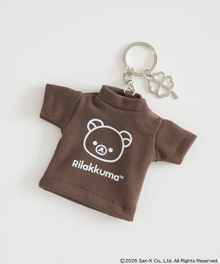 earth music&ecology「リラックマ&times;earth Tシャツモチーフキーホルダー」|その他|Brown
