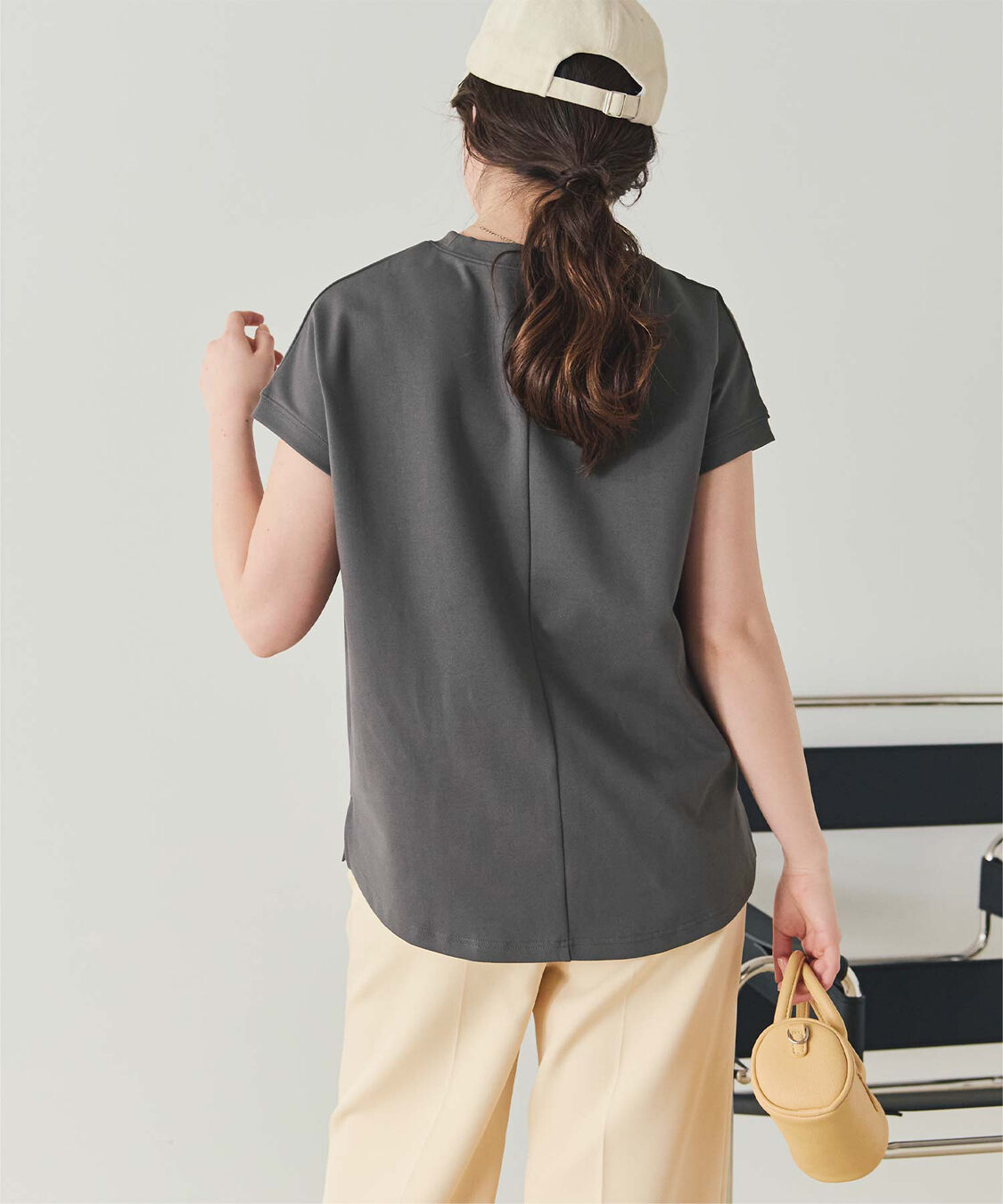 titivate「機能性カットソーフレンチスリーブトップス」|Tシャツ・カットソー|