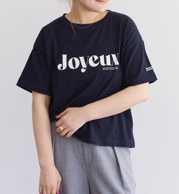  「【F&B】オーガニックコットンガーゼTシャツ」|プルオーバー|ネイビー