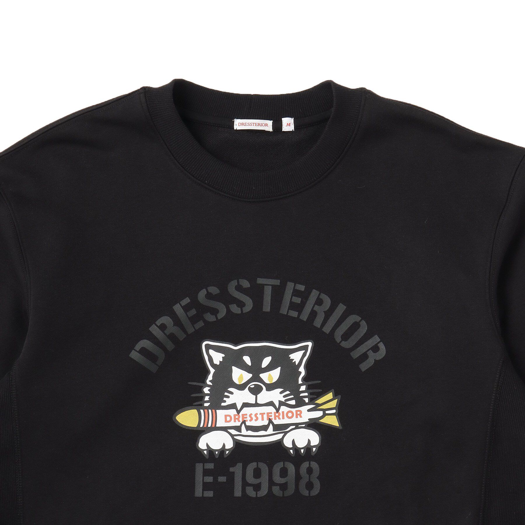DRESSTERIOR「ミサイルキャット 裏起毛スウェットクルーネックTシャツ」|Tシャツ・カットソー|