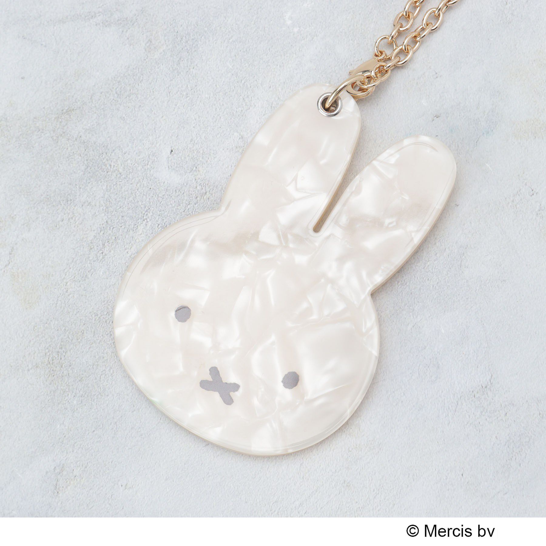OPAQUE.CLIP「◆【miffy】フェイス型シェル調スライドミラーチャーム」|キーケース|
