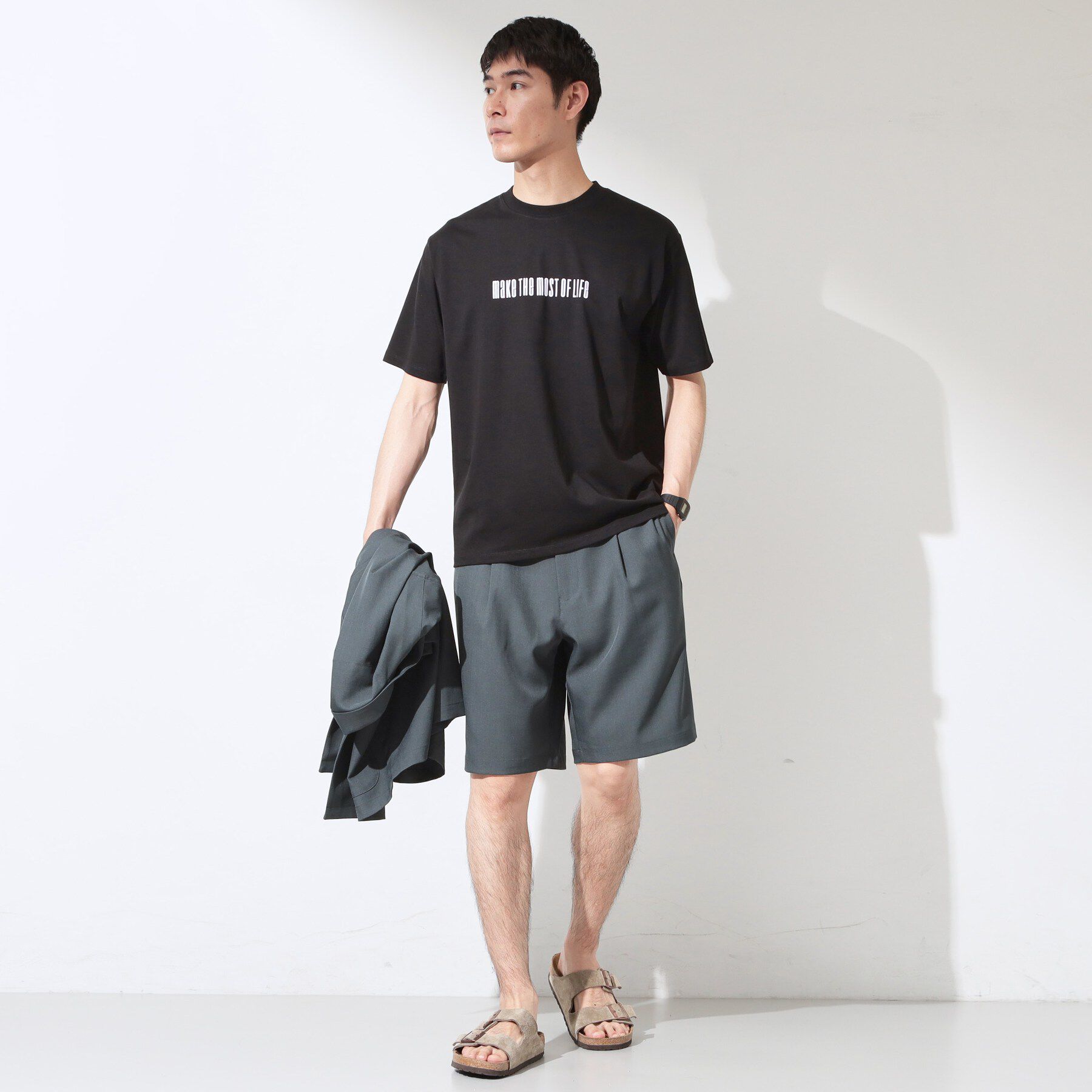 THE SHOP TK「COOLロゴ半袖Tシャツ 接触冷感／洗濯機OK」|Tシャツ・カットソー|