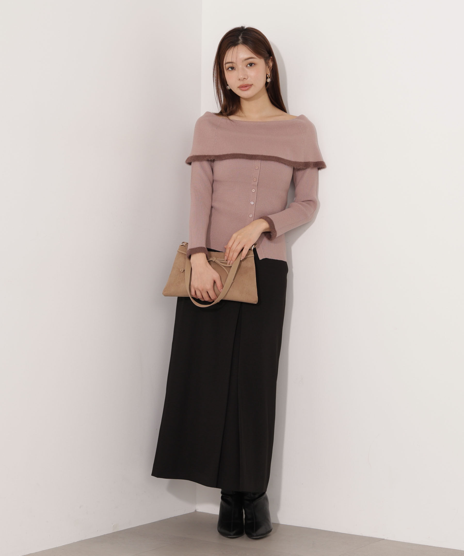 PROPORTION BODY DRESSING「ポイントフェザーオフショルニット」|ニット・セーター|