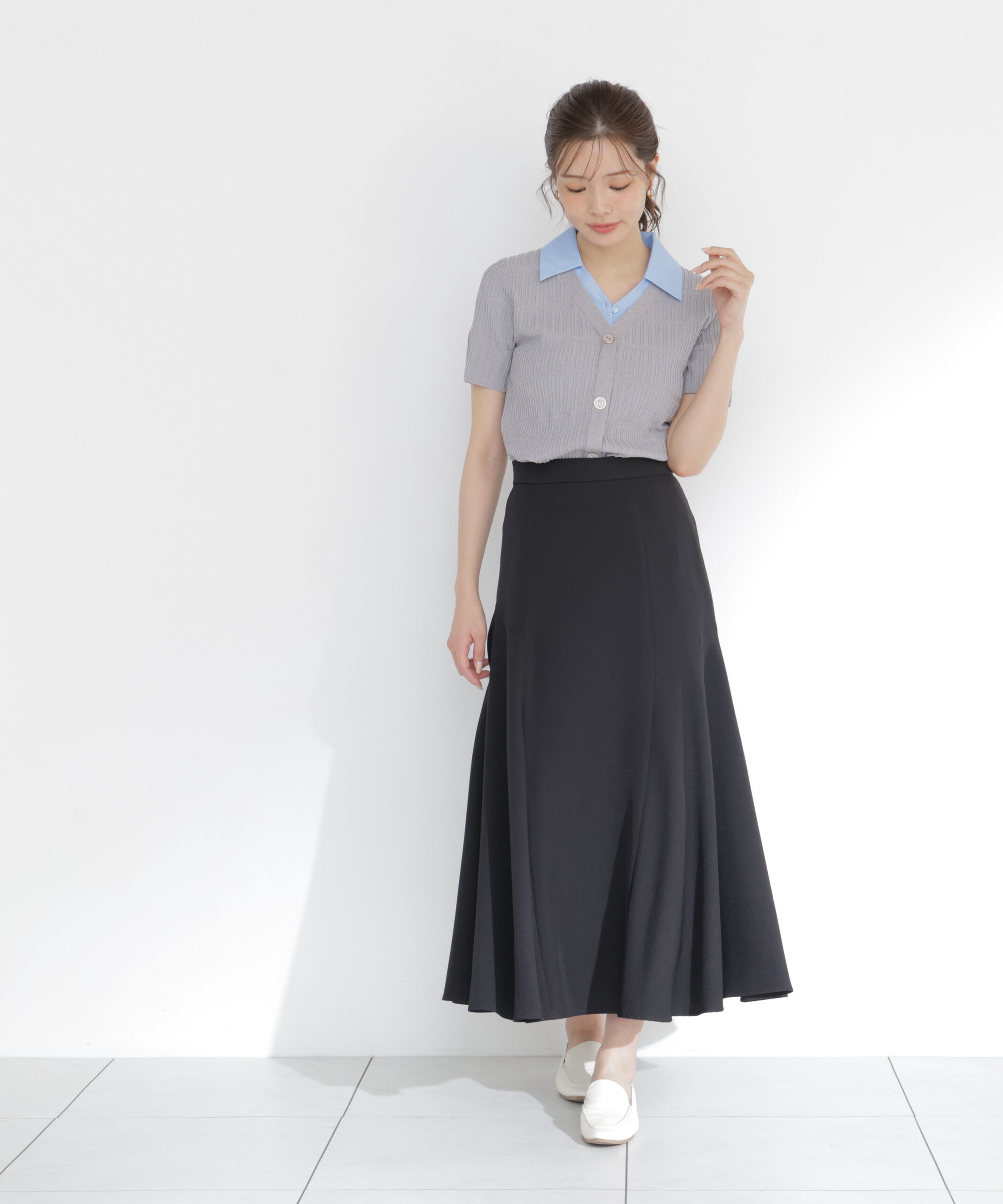 PROPORTION BODY DRESSING「アシメ切替スカート」|スカート|