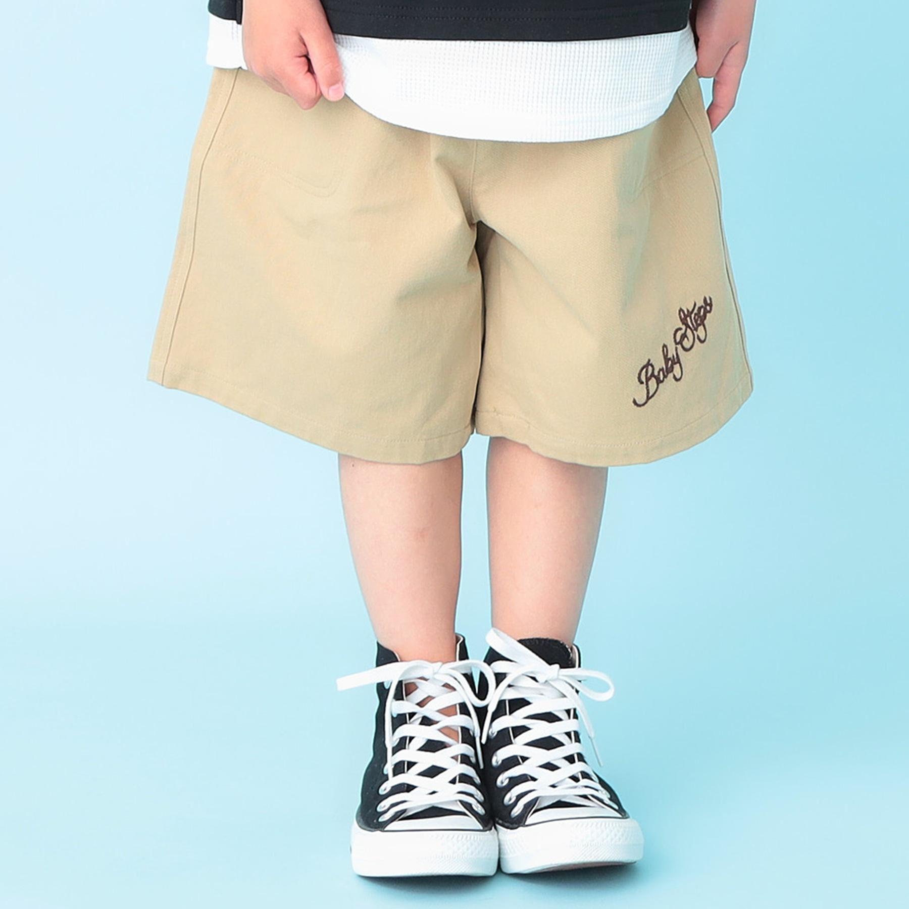 SHOO･LA･RUE「【100-150cm】チェーンステッチハーフパンツ」|その他|