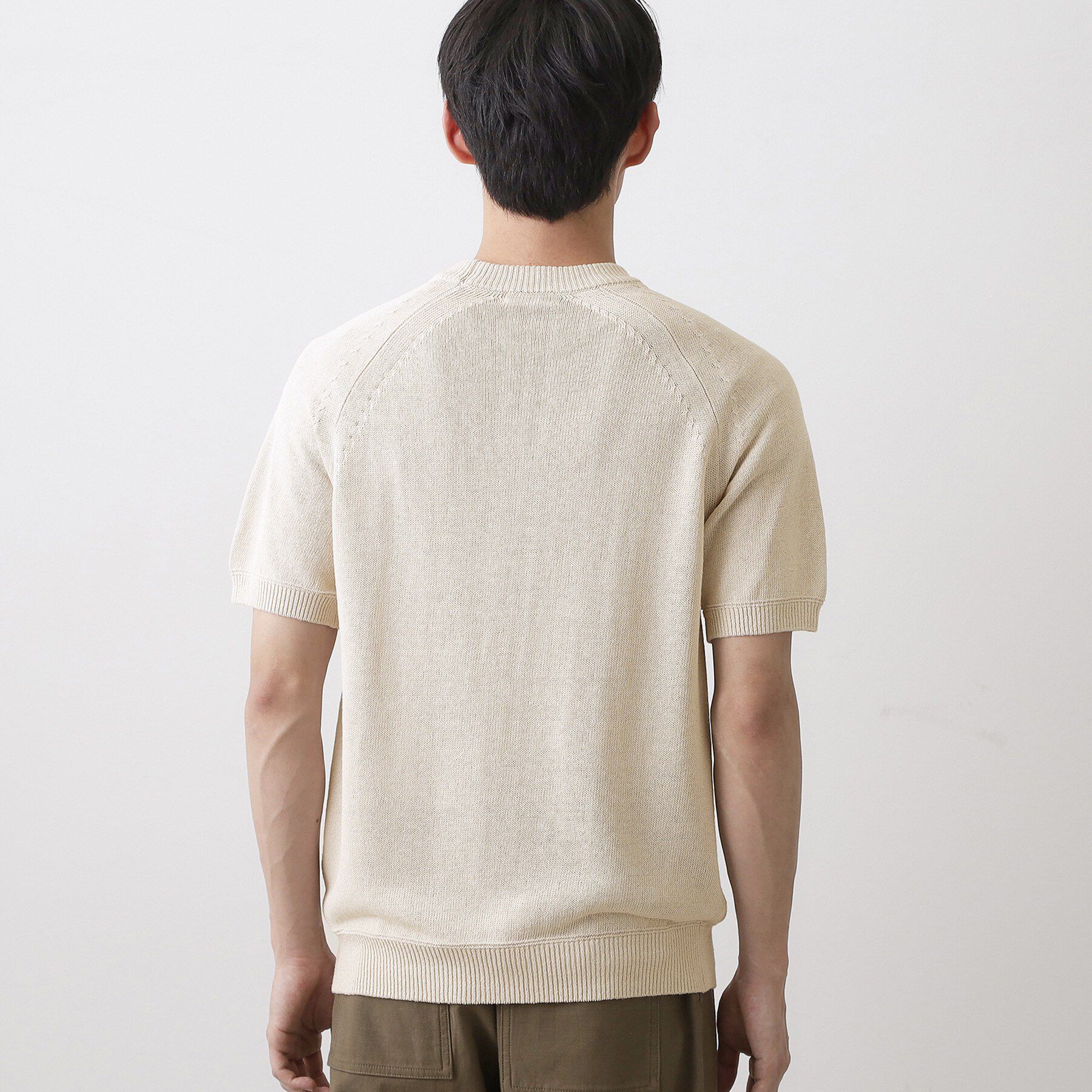 Dessin「ペーパーブレンドニットTシャツ」|ニット・セーター|