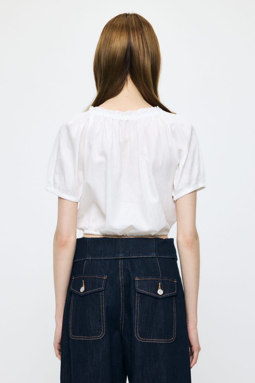 MOUSSY「SCOOP NECK PIN TUCK ブラウス」|シャツ・ブラウス|